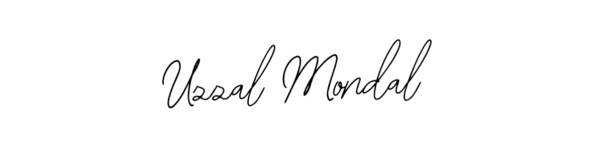 How to make Uzzal Mondal name signature. Use Bearetta-2O07w style for creating short signs online. This is the latest handwritten sign. Uzzal Mondal signature style 12 images and pictures png