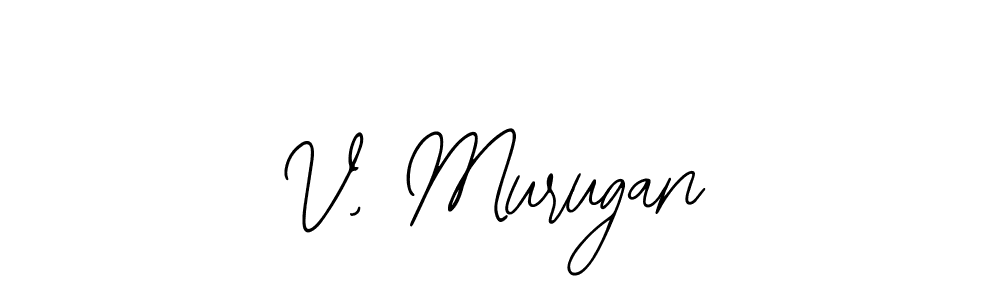 Use a signature maker to create a handwritten signature online. With this signature software, you can design (Bearetta-2O07w) your own signature for name V, Murugan. V, Murugan signature style 12 images and pictures png