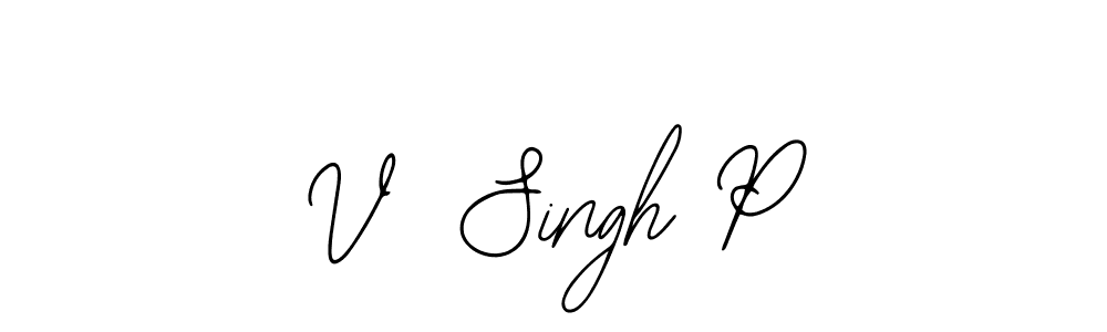This is the best signature style for the V  Singh P name. Also you like these signature font (Bearetta-2O07w). Mix name signature. V  Singh P signature style 12 images and pictures png
