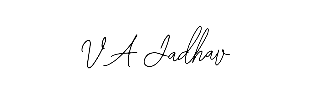 Also You can easily find your signature by using the search form. We will create V A Jadhav name handwritten signature images for you free of cost using Bearetta-2O07w sign style. V A Jadhav signature style 12 images and pictures png