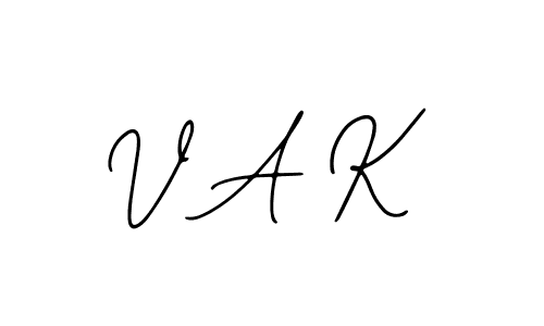 Create a beautiful signature design for name V A K. With this signature (Bearetta-2O07w) fonts, you can make a handwritten signature for free. V A K signature style 12 images and pictures png