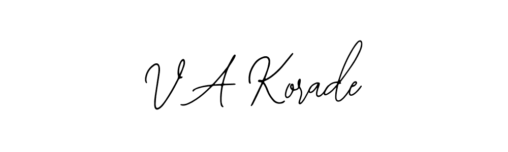 Best and Professional Signature Style for V A Korade. Bearetta-2O07w Best Signature Style Collection. V A Korade signature style 12 images and pictures png