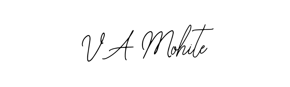 This is the best signature style for the V A Mohite name. Also you like these signature font (Bearetta-2O07w). Mix name signature. V A Mohite signature style 12 images and pictures png