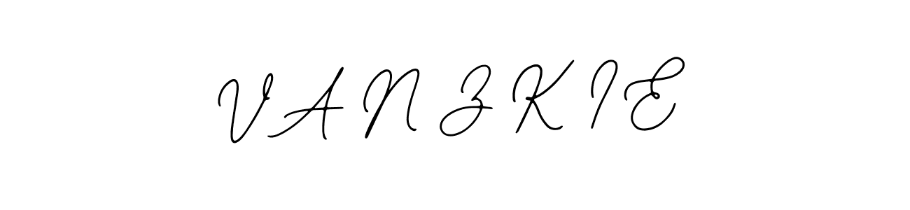 Check out images of Autograph of V A N Z K I E name. Actor V A N Z K I E Signature Style. Bearetta-2O07w is a professional sign style online. V A N Z K I E signature style 12 images and pictures png