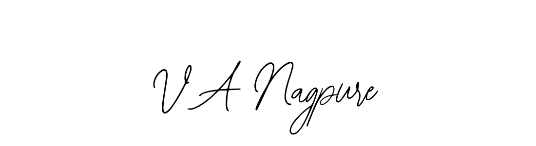 You should practise on your own different ways (Bearetta-2O07w) to write your name (V A Nagpure) in signature. don't let someone else do it for you. V A Nagpure signature style 12 images and pictures png
