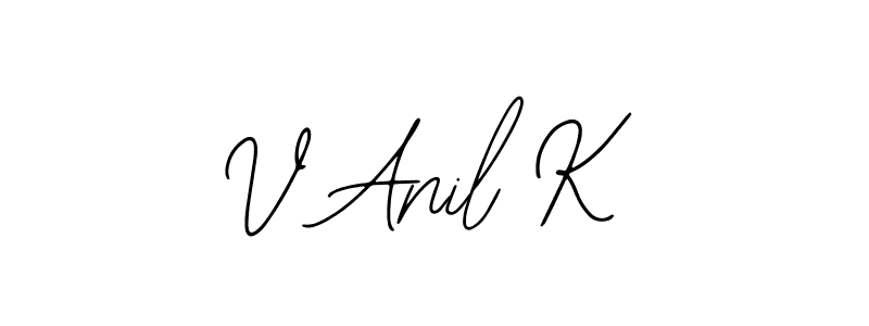 Here are the top 10 professional signature styles for the name V Anil K. These are the best autograph styles you can use for your name. V Anil K signature style 12 images and pictures png