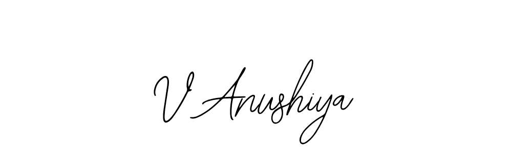 Make a beautiful signature design for name V Anushiya. Use this online signature maker to create a handwritten signature for free. V Anushiya signature style 12 images and pictures png