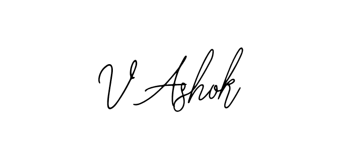 Make a beautiful signature design for name V Ashok. With this signature (Bearetta-2O07w) style, you can create a handwritten signature for free. V Ashok signature style 12 images and pictures png