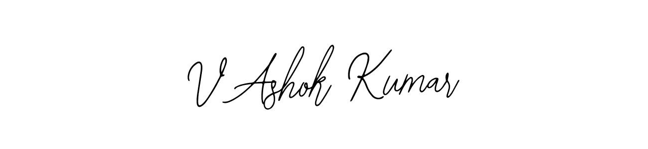 Make a beautiful signature design for name V Ashok Kumar. With this signature (Bearetta-2O07w) style, you can create a handwritten signature for free. V Ashok Kumar signature style 12 images and pictures png