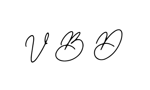 You should practise on your own different ways (Bearetta-2O07w) to write your name (V B D) in signature. don't let someone else do it for you. V B D signature style 12 images and pictures png