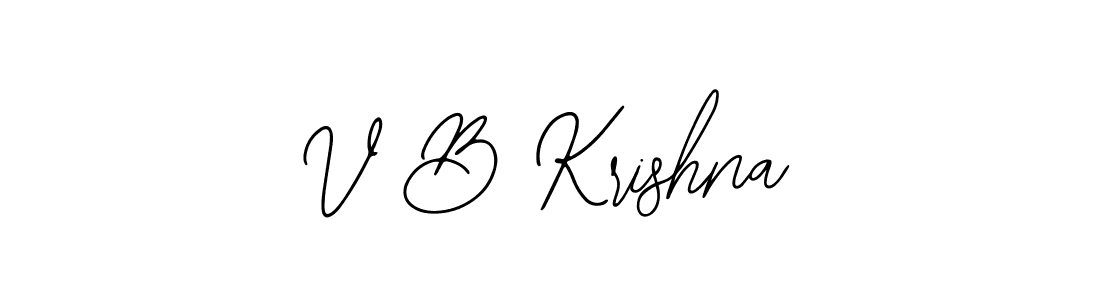 Create a beautiful signature design for name V B Krishna. With this signature (Bearetta-2O07w) fonts, you can make a handwritten signature for free. V B Krishna signature style 12 images and pictures png