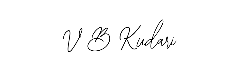 Also we have V B Kudari name is the best signature style. Create professional handwritten signature collection using Bearetta-2O07w autograph style. V B Kudari signature style 12 images and pictures png