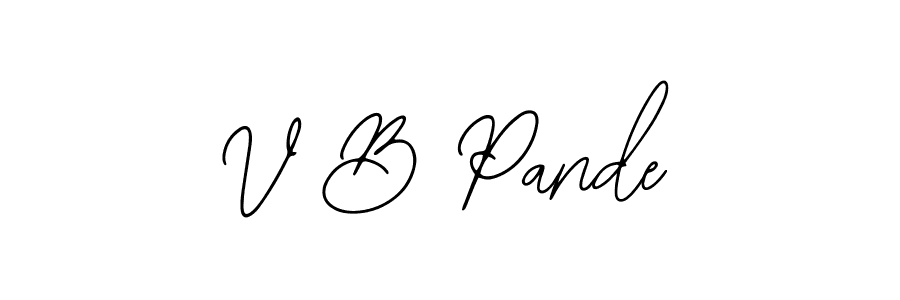 Similarly Bearetta-2O07w is the best handwritten signature design. Signature creator online .You can use it as an online autograph creator for name V B Pande. V B Pande signature style 12 images and pictures png