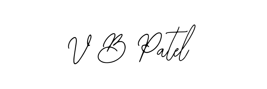Create a beautiful signature design for name V B Patel. With this signature (Bearetta-2O07w) fonts, you can make a handwritten signature for free. V B Patel signature style 12 images and pictures png