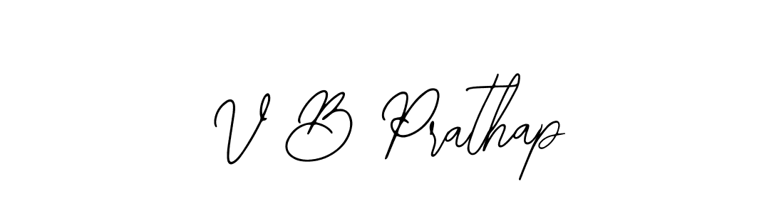 Use a signature maker to create a handwritten signature online. With this signature software, you can design (Bearetta-2O07w) your own signature for name V B Prathap. V B Prathap signature style 12 images and pictures png