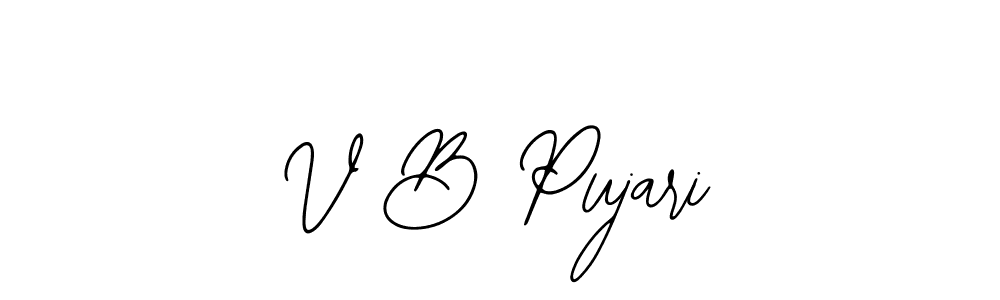Best and Professional Signature Style for V B Pujari. Bearetta-2O07w Best Signature Style Collection. V B Pujari signature style 12 images and pictures png