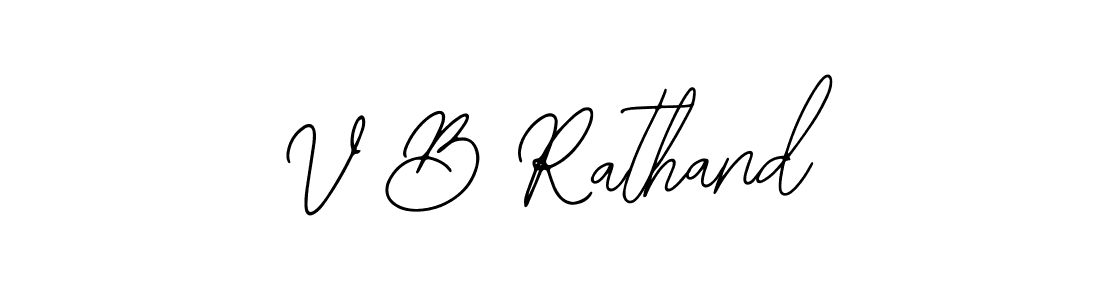 Make a beautiful signature design for name V B Rathand. Use this online signature maker to create a handwritten signature for free. V B Rathand signature style 12 images and pictures png