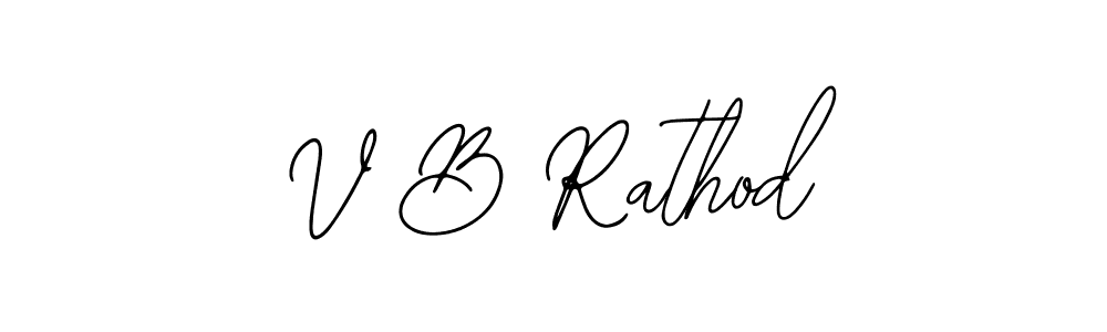 Use a signature maker to create a handwritten signature online. With this signature software, you can design (Bearetta-2O07w) your own signature for name V B Rathod. V B Rathod signature style 12 images and pictures png
