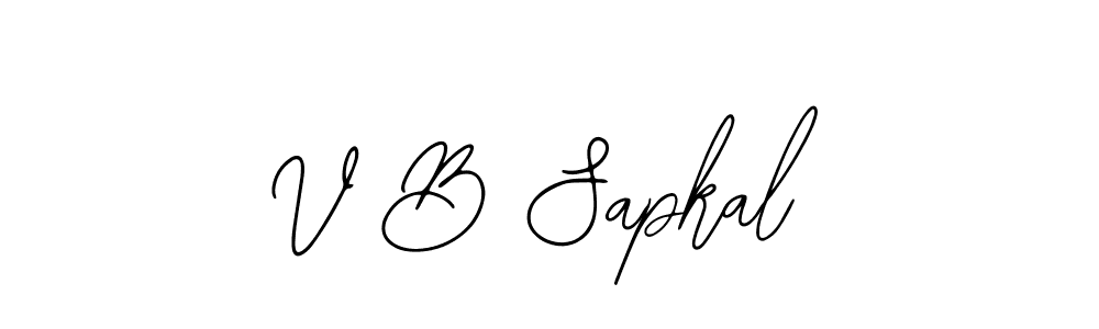 Similarly Bearetta-2O07w is the best handwritten signature design. Signature creator online .You can use it as an online autograph creator for name V B Sapkal. V B Sapkal signature style 12 images and pictures png