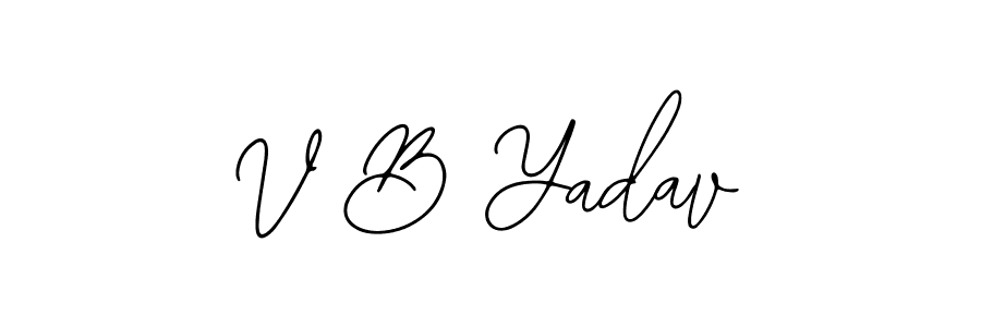 V B Yadav stylish signature style. Best Handwritten Sign (Bearetta-2O07w) for my name. Handwritten Signature Collection Ideas for my name V B Yadav. V B Yadav signature style 12 images and pictures png