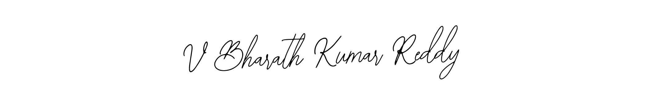 Make a short V Bharath Kumar Reddy signature style. Manage your documents anywhere anytime using Bearetta-2O07w. Create and add eSignatures, submit forms, share and send files easily. V Bharath Kumar Reddy signature style 12 images and pictures png