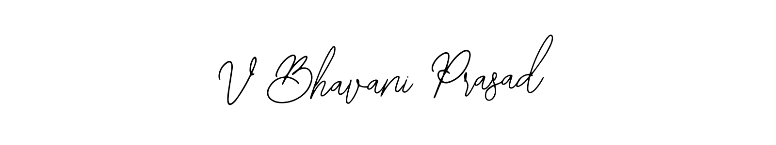 Use a signature maker to create a handwritten signature online. With this signature software, you can design (Bearetta-2O07w) your own signature for name V Bhavani Prasad. V Bhavani Prasad signature style 12 images and pictures png