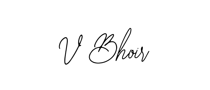 How to Draw V Bhoir signature style? Bearetta-2O07w is a latest design signature styles for name V Bhoir. V Bhoir signature style 12 images and pictures png