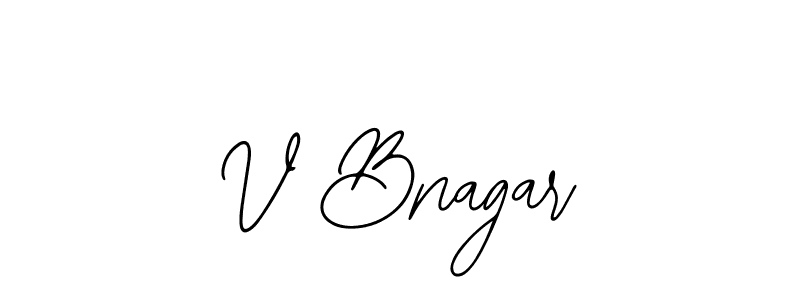 Make a beautiful signature design for name V Bnagar. Use this online signature maker to create a handwritten signature for free. V Bnagar signature style 12 images and pictures png