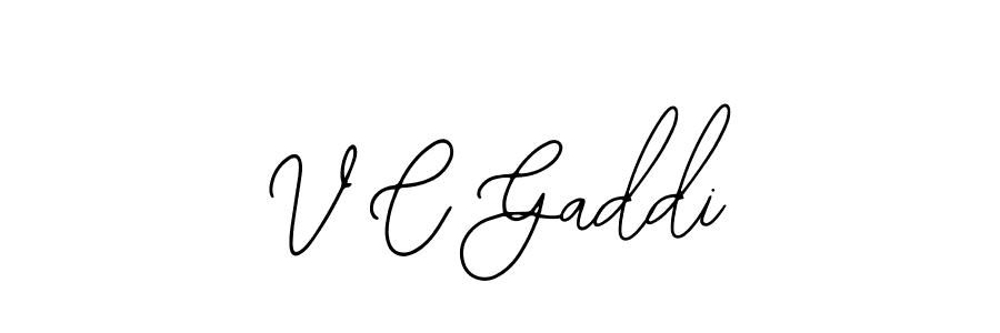 Here are the top 10 professional signature styles for the name V C Gaddi. These are the best autograph styles you can use for your name. V C Gaddi signature style 12 images and pictures png