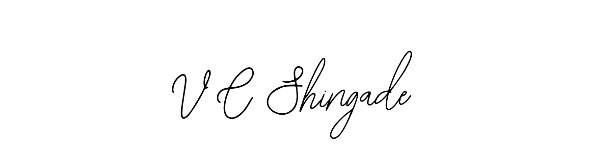 Also we have V C Shingade name is the best signature style. Create professional handwritten signature collection using Bearetta-2O07w autograph style. V C Shingade signature style 12 images and pictures png
