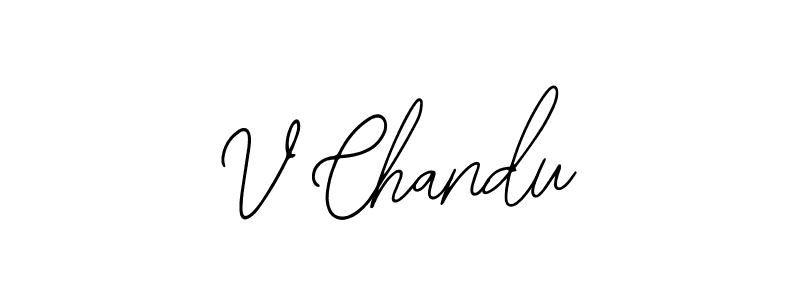 if you are searching for the best signature style for your name V Chandu. so please give up your signature search. here we have designed multiple signature styles  using Bearetta-2O07w. V Chandu signature style 12 images and pictures png