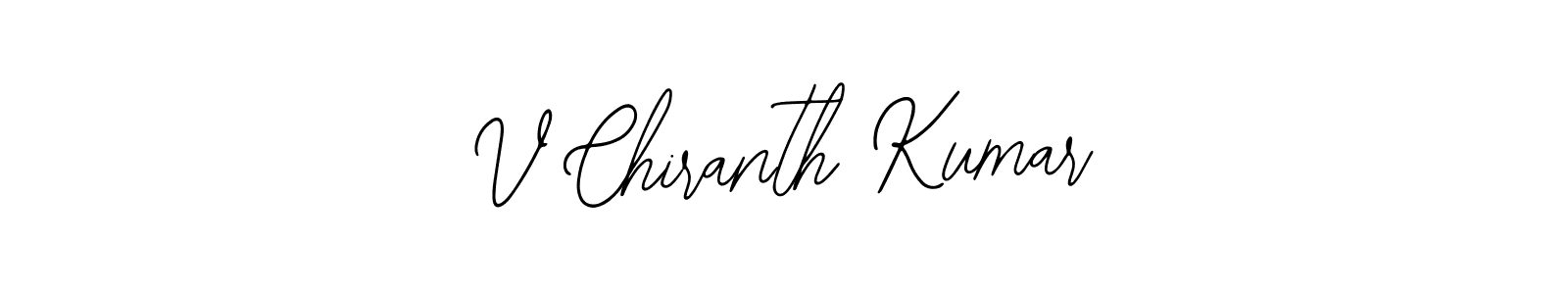 Bearetta-2O07w is a professional signature style that is perfect for those who want to add a touch of class to their signature. It is also a great choice for those who want to make their signature more unique. Get V Chiranth Kumar name to fancy signature for free. V Chiranth Kumar signature style 12 images and pictures png
