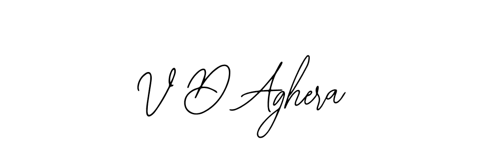 How to Draw V D Aghera signature style? Bearetta-2O07w is a latest design signature styles for name V D Aghera. V D Aghera signature style 12 images and pictures png