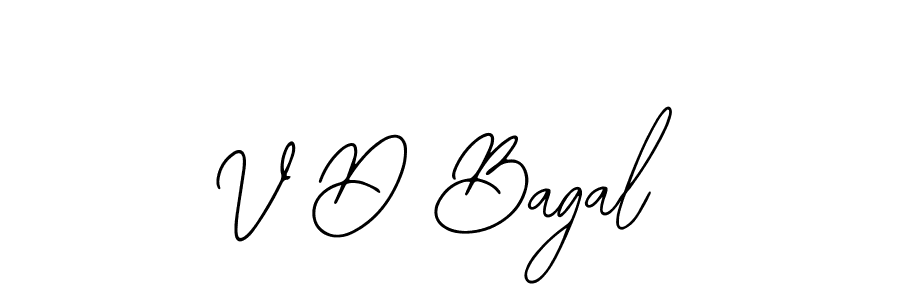 Make a beautiful signature design for name V D Bagal. With this signature (Bearetta-2O07w) style, you can create a handwritten signature for free. V D Bagal signature style 12 images and pictures png