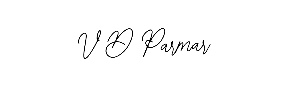 if you are searching for the best signature style for your name V D Parmar. so please give up your signature search. here we have designed multiple signature styles  using Bearetta-2O07w. V D Parmar signature style 12 images and pictures png