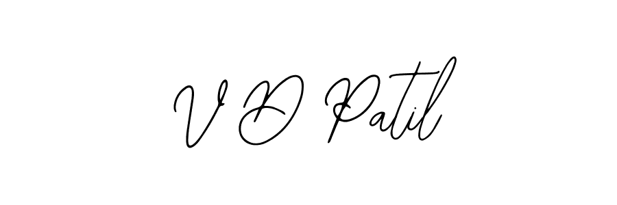 Bearetta-2O07w is a professional signature style that is perfect for those who want to add a touch of class to their signature. It is also a great choice for those who want to make their signature more unique. Get V D Patil name to fancy signature for free. V D Patil signature style 12 images and pictures png