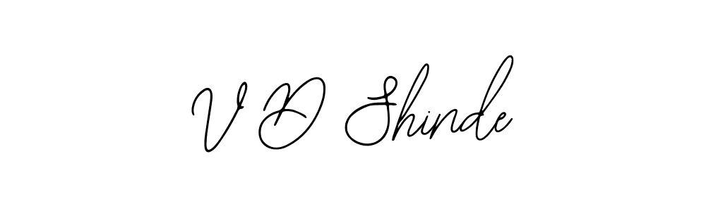 How to make V D Shinde signature? Bearetta-2O07w is a professional autograph style. Create handwritten signature for V D Shinde name. V D Shinde signature style 12 images and pictures png