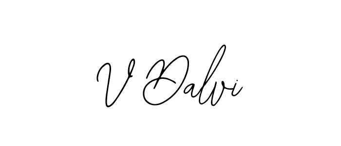 Make a beautiful signature design for name V Dalvi. With this signature (Bearetta-2O07w) style, you can create a handwritten signature for free. V Dalvi signature style 12 images and pictures png
