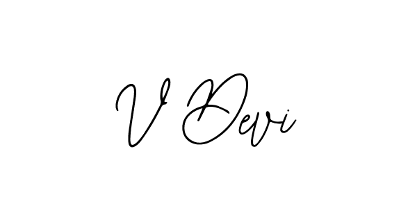 Create a beautiful signature design for name V Devi. With this signature (Bearetta-2O07w) fonts, you can make a handwritten signature for free. V Devi signature style 12 images and pictures png