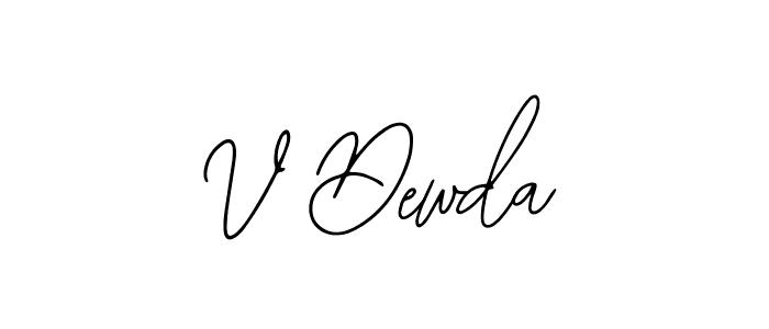 How to make V Dewda name signature. Use Bearetta-2O07w style for creating short signs online. This is the latest handwritten sign. V Dewda signature style 12 images and pictures png