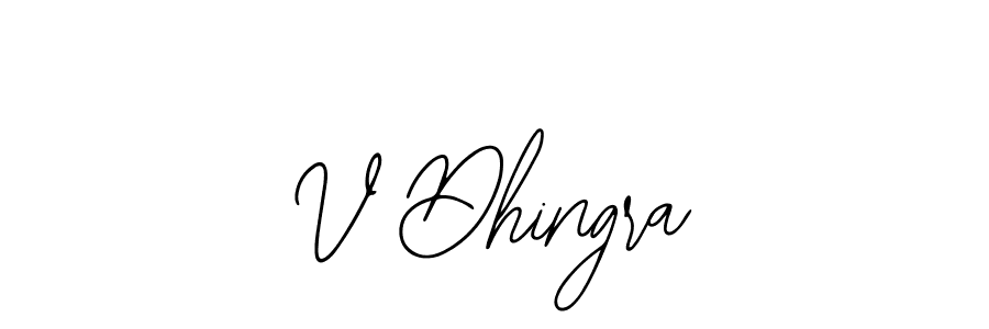 Also we have V Dhingra name is the best signature style. Create professional handwritten signature collection using Bearetta-2O07w autograph style. V Dhingra signature style 12 images and pictures png