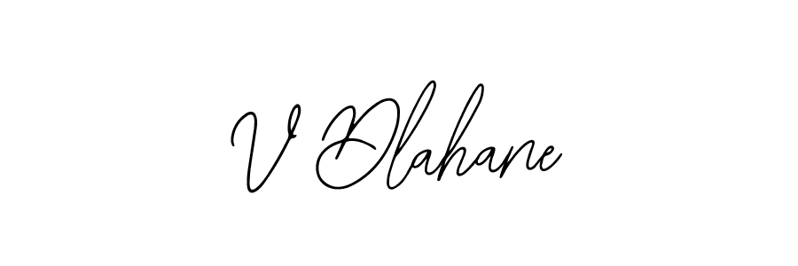 Make a beautiful signature design for name V Dlahane. With this signature (Bearetta-2O07w) style, you can create a handwritten signature for free. V Dlahane signature style 12 images and pictures png