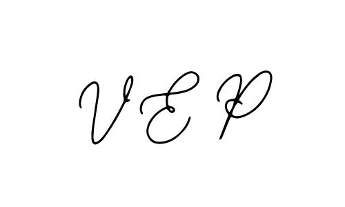 V E P stylish signature style. Best Handwritten Sign (Bearetta-2O07w) for my name. Handwritten Signature Collection Ideas for my name V E P. V E P signature style 12 images and pictures png