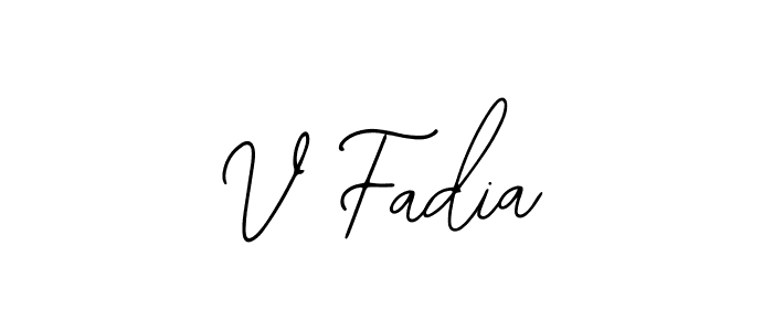 Similarly Bearetta-2O07w is the best handwritten signature design. Signature creator online .You can use it as an online autograph creator for name V Fadia. V Fadia signature style 12 images and pictures png
