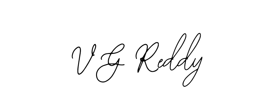 How to make V G Reddy name signature. Use Bearetta-2O07w style for creating short signs online. This is the latest handwritten sign. V G Reddy signature style 12 images and pictures png