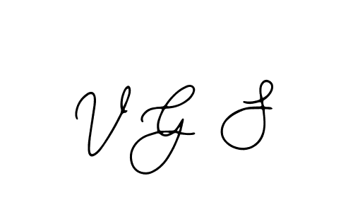 How to make V G S name signature. Use Bearetta-2O07w style for creating short signs online. This is the latest handwritten sign. V G S signature style 12 images and pictures png