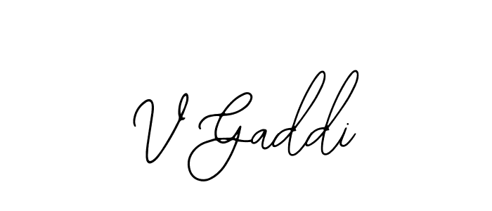 Make a beautiful signature design for name V Gaddi. Use this online signature maker to create a handwritten signature for free. V Gaddi signature style 12 images and pictures png