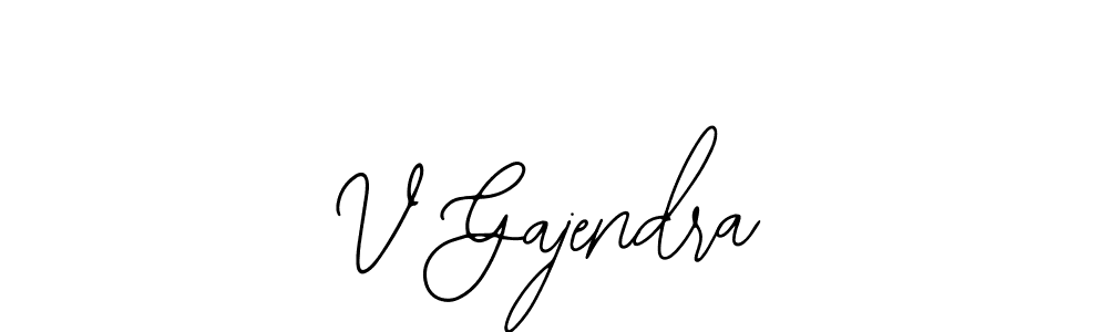 How to make V Gajendra signature? Bearetta-2O07w is a professional autograph style. Create handwritten signature for V Gajendra name. V Gajendra signature style 12 images and pictures png