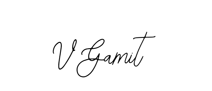 It looks lik you need a new signature style for name V Gamit. Design unique handwritten (Bearetta-2O07w) signature with our free signature maker in just a few clicks. V Gamit signature style 12 images and pictures png