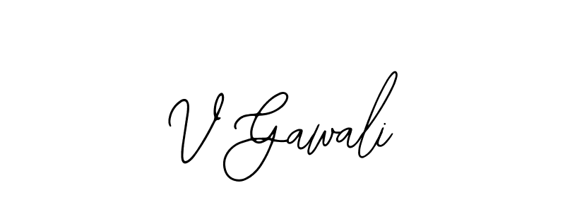 Similarly Bearetta-2O07w is the best handwritten signature design. Signature creator online .You can use it as an online autograph creator for name V Gawali. V Gawali signature style 12 images and pictures png
